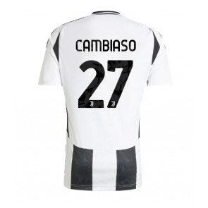 Billiga Juventus Andrea Cambiaso #27 Hemmatröja 2024-25 Kortärmad